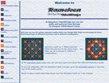 Tablet Screenshot of kameleonquilt.com